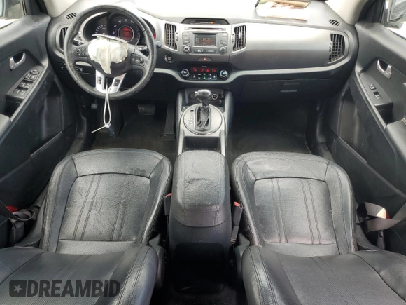 2012 Kia Sportage EX with VIN KNDPC3A21C7303209, listed as a Copart auction lot 58733605 with 189,587 mi miles and Salvage title. Bid and sale history available at DreamBid. Image 8.