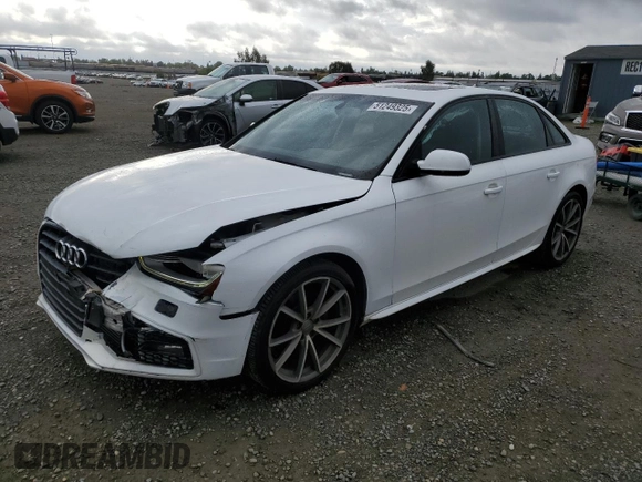 2016 Audi A4 Premium with VIN WAUAFAFL0GN010631, listed as a Copart auction lot 51249325 with 108,752 mi miles and Salvage Title. Bid and sale history available at carsss.com. Image 1.