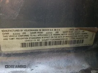 2006 Volkswagen Jetta 1.9L TDI with VIN 3VWRT71K06M830018, listed as a Copart auction lot 54678445 with 273,371 mi miles and Salvage title. Bid and sale history available at DreamBid. Image 12.