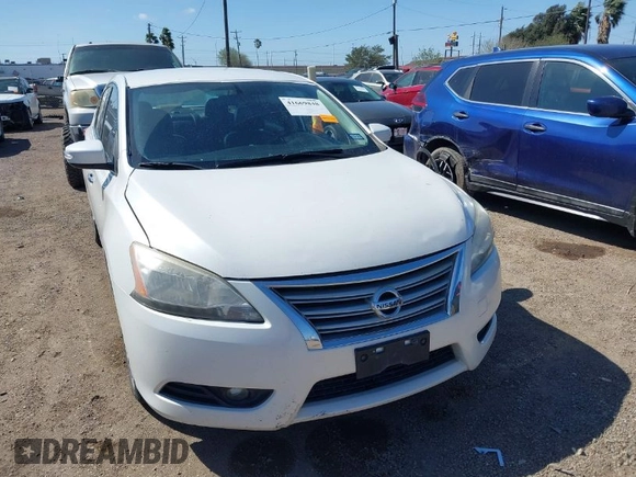 2013 Nissan Sentra SV with VIN 3N1AB7APXDL785982, listed as a IAAI auction lot 41669848 with 407,905 mi miles. Bid and sale history available at carsss.com. Image 1.