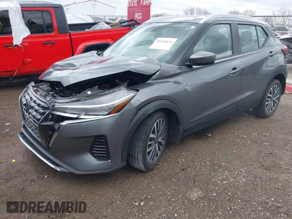 2021 Nissan Kicks SV with VIN 3N1CP5CV2ML515624, listed as a IAAI auction lot 41924838 with 33,060 mi miles and . Bid and sale history available at DreamBid. Image 2.