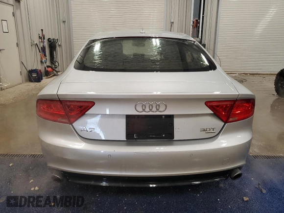 2012 Audi A7 Premium Plus with VIN WAUSGAFC4CN024267, listed as a Copart auction lot 49923675 with 167,639 mi miles and Clean title. Bid and sale history available at DreamBid. Image 6.