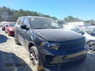 2019 Dodge Durango GT Plus with VIN 1C4RDHDG5KC721398, listed as a IAAI auction lot 41697019 with 105,620 mi miles and . Bid and sale history available at carsss.com. Image 1.