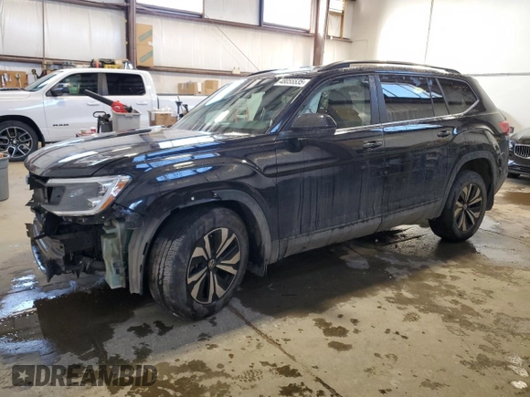 2024 Volkswagen Atlas SE with VIN 1V2LR2CA7RC508706, listed as a Copart auction lot 48055535 with 26,101 mi miles and Salvage title. Bid and sale history available at DreamBid. Image 1.