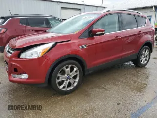 2015 Ford Escape Titanium с VIN 1FMCU0JXXFUA76092, выставлен на аукционе Copart как лот 54824635 с пробегом 97 659 миль миль и Списание • Salvage title. История ставок и продаж доступна на DreamBid. Изображение 1.