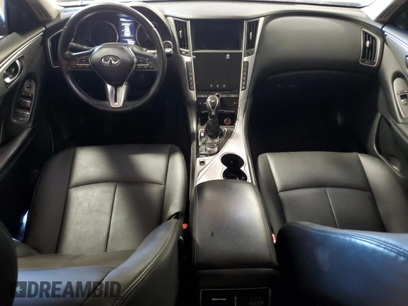 2021 Infiniti Q50 Luxe with VIN JN1EV7BR3MM750246, listed as a Copart auction lot 74994524 with 75,033 mi miles and Salvage Title. Bid and sale history available at carsss.com. Image 8.