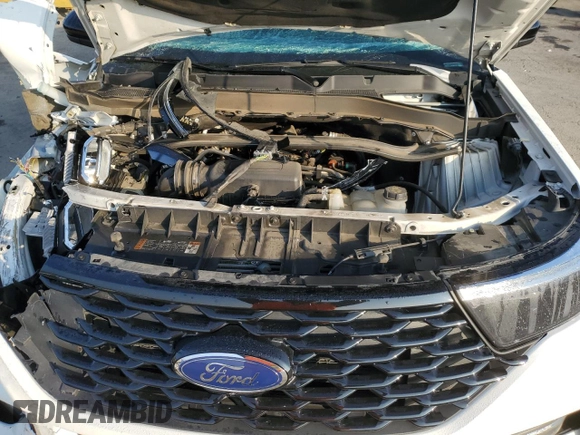 2022 Ford Explorer ST-Line with VIN 1FMSK8KH4NGB21791, listed as a Copart auction lot 88979105 with 48,951 mi miles and Salvage Title. Bid and sale history available at carsss.com. Image 12.