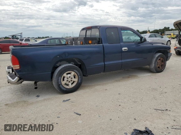 2001 Dodge Dakota with VIN 1B7GL22X61S344255, listed as a Copart auction lot 72901294 with 155,828 mi miles and Salvage Title. Bid and sale history available at carsss.com. Image 3.