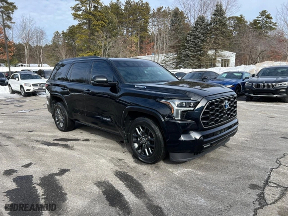 2023 Toyota Sequoia SR5 with VIN 7SVAAABA8PX001787, listed as a Copart auction lot 46808275 with 57,698 mi miles and Clean Title. Bid and sale history available at carsss.com. Image 1.