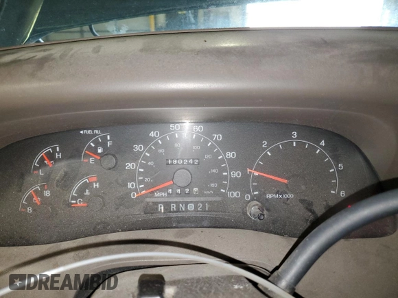 2001 Ford F-250 XL с VIN 3FTNX21L61MA38837, выставлен на аукционе Copart как лот 56458565 с пробегом 180 242 миль миль и Чистый • Clean title. История ставок и продаж доступна на DreamBid. Изображение 9.