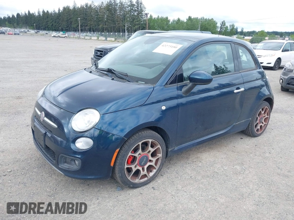 2015 FIAT 500 Sport z VIN 3C3CFFBR4FT504092, wystawiony jako IAAI lot #42273180 z przebiegiem 125 251 mil mil oraz . Historia ofert i sprzedaży dostępna na DreamBid. Obrazek 2.