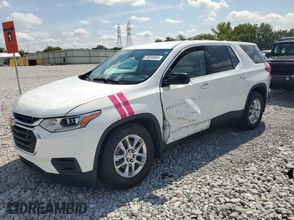 2019 Chevrolet Traverse LS with VIN 1GNERFKW9KJ281400, listed as a Copart auction lot 69558904 with 40,198 mi miles and Salvage Title. Bid and sale history available at carsss.com. Image 1.