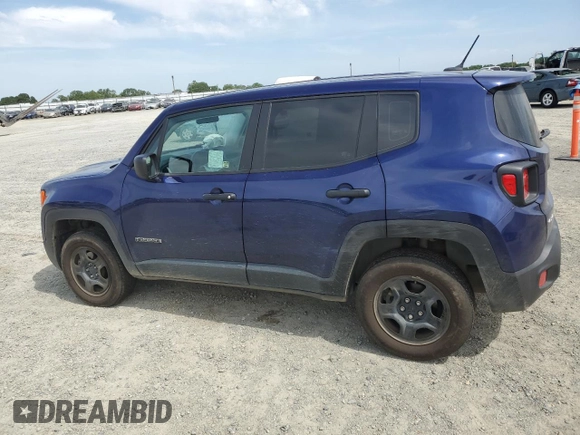 2017 Jeep Renegade Sport с VIN ZACCJBAB2HPG21509, выставлен на аукционе Copart как лот 53107375 с пробегом 54 565 миль миль и Списание • Salvage title. История ставок и продаж доступна на DreamBid. Изображение 2.