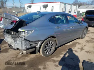 2020 Acura TLX with VIN 19UUB1F38LA000055, listed as a IAAI auction lot 41546988 with 99,036 mi miles. Bid and sale history available at carsss.com. Image 4.