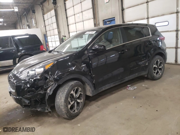2020 Kia Sportage LX with VIN KNDPMCAC8L7740422, listed as a Copart auction lot 47207195 with 51,026 mi miles and Salvage Title. Bid and sale history available at carsss.com. Image 1.