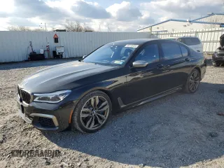 2019 BMW 7 Series M760i xDrive with VIN WBA7H6C55KG615037, listed as a Copart auction lot 80218404 with 43,405 mi miles and Salvage Title. Bid and sale history available at carsss.com. Image 1.