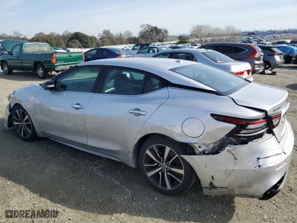 2021 Nissan Maxima SV with VIN 1N4AA6CV1MC503574, listed as a Copart auction lot 46443265 with 83,841 mi miles and Salvage Title. Bid and sale history available at carsss.com. Image 2.