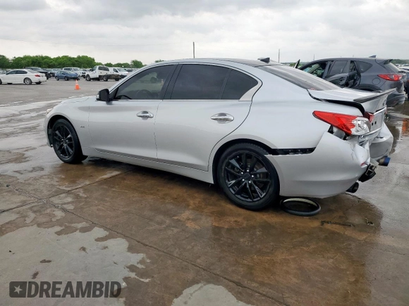 2017 Infiniti Q50 Premium with VIN JN1EV7AP5HM744552, listed as a Copart auction lot 53036705 with 122,100 mi miles and Salvage Title. Bid and sale history available at carsss.com. Image 2.