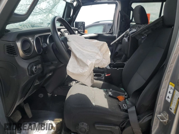 2018 Jeep Wrangler Unlimited Sport z VIN 1C4HJXDG6JW258540, wystawiony jako Copart lot #56636335 z przebiegiem Nie podano mil oraz Czysty tytuł • Clean title. Historia ofert i sprzedaży dostępna na DreamBid. Obrazek 7.