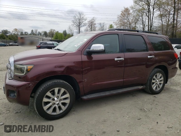 2008 Toyota Sequoia Limited with VIN 5TDZY68A88S010252, listed as a Copart auction lot 52701865 with 375,328 mi miles and Salvage Title. Bid and sale history available at DreamBid. Image 1.