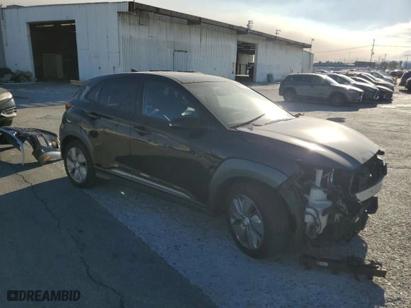 2021 Hyundai Kona Electric Ultimate with VIN KM8K53AG1MU101694, listed as a Copart auction lot 88092315 with 56,184 mi miles and Salvage Title. Bid and sale history available at carsss.com. Image 4.