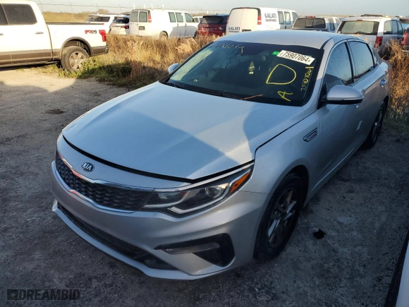 2019 Kia Optima LX with VIN 5XXGT4L33KG332275, listed as a Copart auction lot 75907064 with 106,296 mi miles and Non Repairable. Bid and sale history available at carsss.com. Image 1.