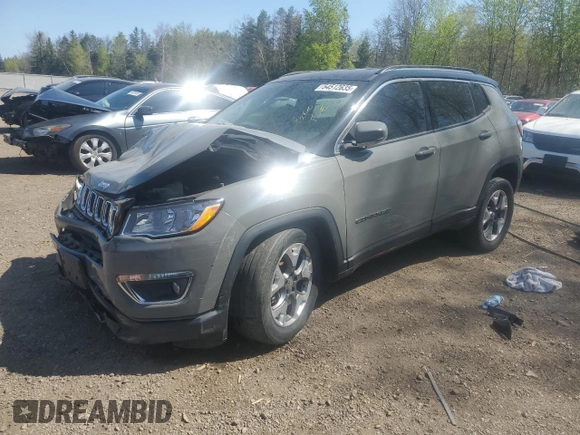 2019 Jeep Compass Limited с VIN 3C4NJDCB5KT693452, выставлен на аукционе Copart как лот 54512635 с пробегом 95 973 миль миль и Списание • Salvage title. История ставок и продаж доступна на DreamBid. Изображение 1.