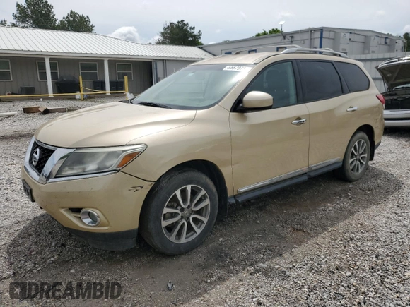 2013 Nissan Pathfinder SL with VIN 5N1AR2MN0DC647347, listed as a Copart auction lot 55679735 with 136,956 mi miles and Clean Title. Bid and sale history available at DreamBid. Image 1.