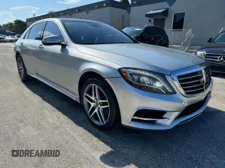 2017 Mercedes-Benz S with VIN WDDUG8CB9HA332278, listed as a Copart auction lot 54799475 with 107,932 mi miles and Salvage Title. Bid and sale history available at carsss.com. Image 4.