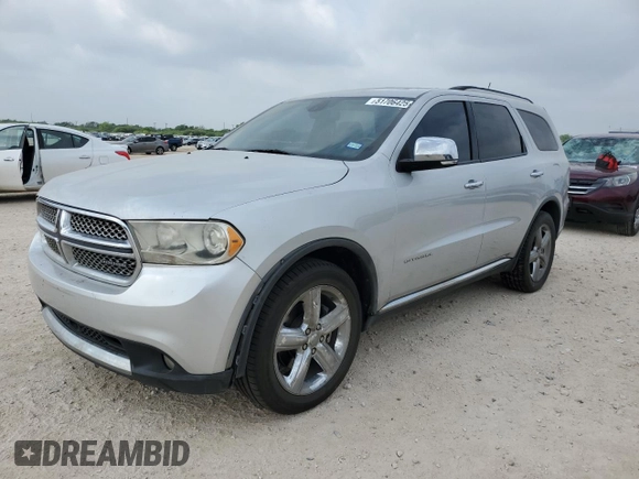 2011 Dodge Durango Citadel z VIN 1D4SD5GT9BC704812, wystawiony jako Copart lot #51706425 z przebiegiem 203 684 mil mil oraz Czysty tytuł • Clean title. Historia ofert i sprzedaży dostępna na DreamBid. Obrazek 1.