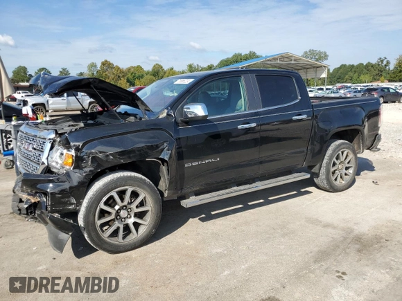 2021 GMC Canyon 2WD Denali with VIN 1GTG5EEN3M1192709, listed as a Copart auction lot 73865224 with 90,575 mi miles and Salvage Title. Bid and sale history available at carsss.com. Image 1.