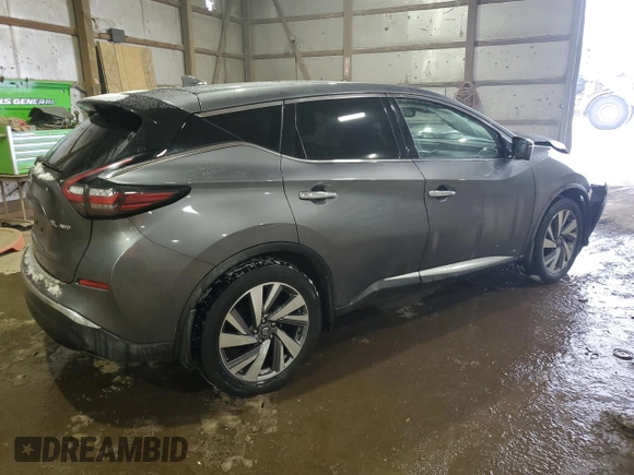 2021 Nissan Murano SL with VIN 5N1AZ2CS2MC140084, listed as a Copart auction lot 88408795 with 67,547 mi miles and Salvage Title. Bid and sale history available at DreamBid. Image 3.