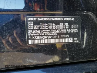 2023 BMW X7 M60i z VIN 5UX33EM09P9R19611, wystawiony jako Copart lot #44160715 z przebiegiem 16 971 mil mil oraz Szkoda całkowita • Salvage title. Historia ofert i sprzedaży dostępna na DreamBid. Obrazek 13.