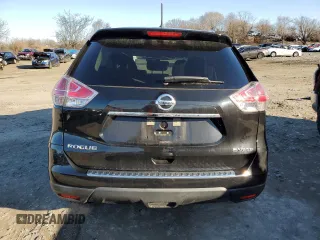 2016 Nissan Rogue SV with VIN KNMAT2MV4GP657088, listed as a Copart auction lot 45084415 with 62,103 mi miles and Salvage Title. Bid and sale history available at carsss.com. Image 6.