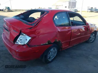 2005 Hyundai Accent GLS with VIN KMHCG35C65U348300, listed as a Copart auction lot 77847614 with 141,102 mi miles and Salvage Title. Bid and sale history available at carsss.com. Image 3.