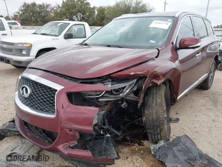 2019 Infiniti QX60 PURE with VIN 5N1DL0MM7KC558351, listed as a IAAI auction lot 41685778 with 100,949 mi miles. Bid and sale history available at carsss.com. Image 6.