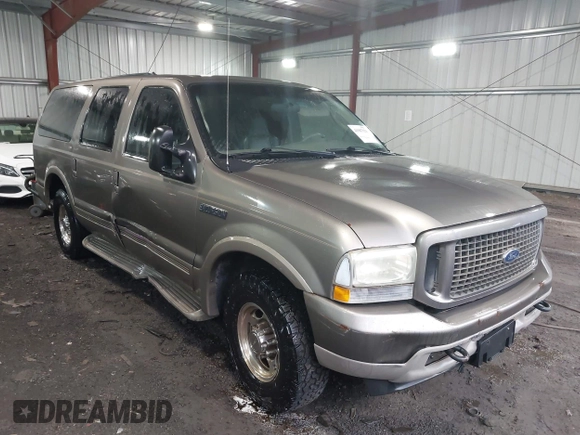 2004 Ford Excursion Eddie Bauer with VIN 1FMNU44P74EA37723, listed as a IAAI auction lot 42109170 with 300,119 mi miles and . Bid and sale history available at DreamBid. Image 1.