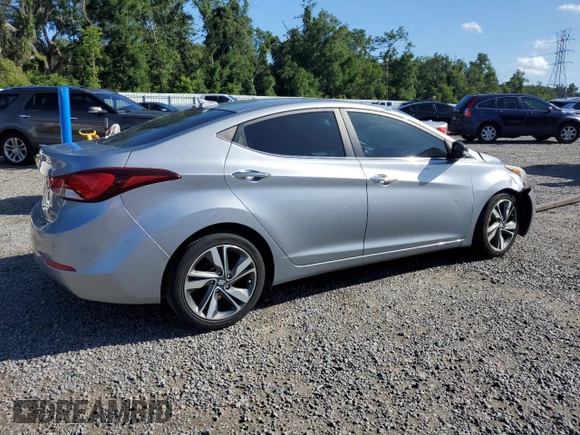 2015 Hyundai Elantra SE with VIN 5NPDH4AE3FH585499, listed as a Copart auction lot 61056805 with 126,452 mi miles and Salvage title. Bid and sale history available at DreamBid. Image 3.