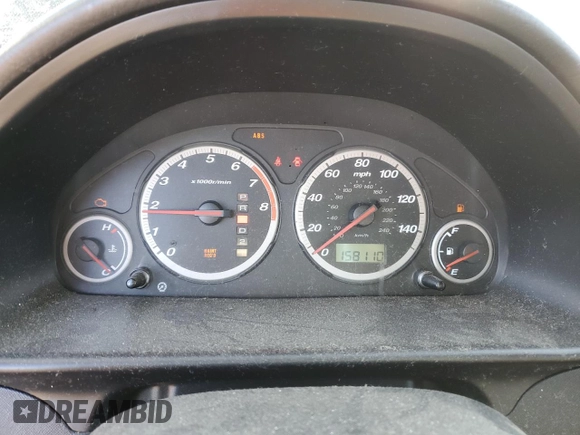 2002 Honda CR-V EX with VIN JHLRD78802C042106, listed as a Copart auction lot 47140335 with 158,110 mi miles and Non Repairable. Bid and sale history available at carsss.com. Image 9.