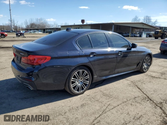 2019 BMW 5 Series 540i xDrive z VIN WBAJE7C57KWW20203, wystawiony jako Copart lot #45976065 z przebiegiem 60 735 mil mil oraz Nie do naprawy • Non repairable. Historia ofert i sprzedaży dostępna na DreamBid. Obrazek 3.
