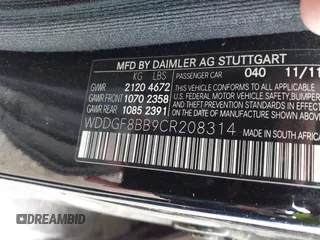 2012 Mercedes-Benz C 300 Sport z VIN WDDGF8BB9CR208314, wystawiony jako IAAI lot #42489087 z przebiegiem 117 601 mil mil oraz . Historia ofert i sprzedaży dostępna na DreamBid. Obrazek 9.