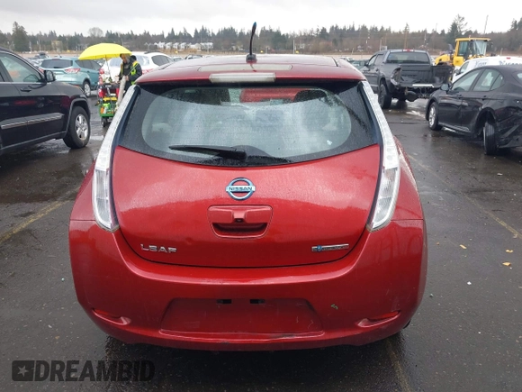 2011 Nissan LEAF SL-e with VIN JN1AZ0CP1BT004338, listed as a IAAI auction lot 41577941 with 89,415 mi miles. Bid and sale history available at carsss.com. Image 16.