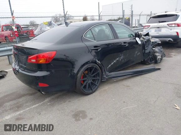 2008 Lexus IS 250 with VIN JTHBK262585065818, listed as a IAAI auction lot 41345570 with 110,362 mi miles. Bid and sale history available at carsss.com. Image 4.