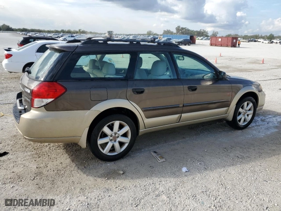 2008 Subaru Outback (Natl) i with VIN 4S4BP61C287323741, listed as a Copart auction lot 86879674 with 90,355 mi miles and Non Repairable. Bid and sale history available at carsss.com. Image 3.