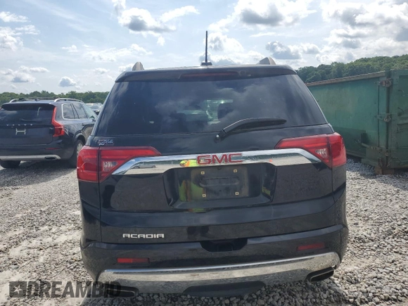2017 GMC Acadia Denali with VIN 1GKKNPLS9HZ280478, listed as a Copart auction lot 59927225 with 78,210 mi miles and Salvage title. Bid and sale history available at DreamBid. Image 6.