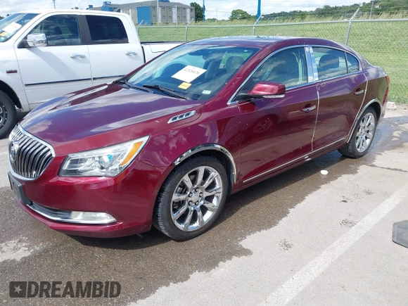 2015 Buick LaCrosse Premium I with VIN 1G4GD5G36FF123352, listed as a IAAI auction lot 42320470 with 124,358 mi miles and . Bid and sale history available at DreamBid. Image 2.