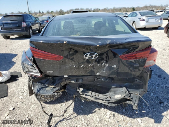 2019 Hyundai Elantra SE with VIN 5NPD74LF0KH456249, listed as a Copart auction lot 46304454 with 105,354 mi miles and Salvage Title. Bid and sale history available at carsss.com. Image 6.
