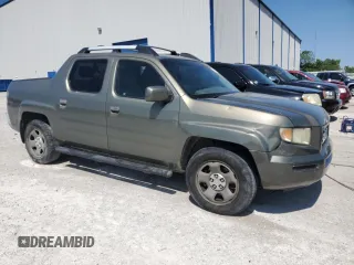 2007 Honda Ridgeline RTL with VIN 2HJYK16557H504342, listed as a Copart auction lot 59057645 with 208,705 mi miles and Salvage title. Bid and sale history available at DreamBid. Image 4.