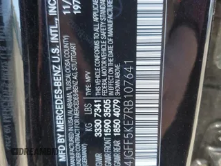 2024 Mercedes-Benz GLS with VIN 4JGFF5KE7RB107641, listed as a Copart auction lot 52738235 with 8,774 mi miles and Salvage Title. Bid and sale history available at carsss.com. Image 13.