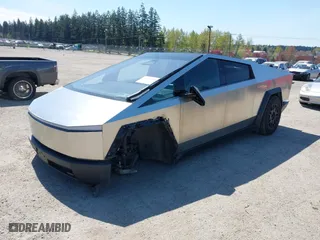 2024 Tesla Cybertruck Cyberbeast with VIN 7G2CEHEE3RA035965, listed as a IAAI auction lot 42040984 with 5,956 mi miles. Bid and sale history available at carsss.com. Image 2.